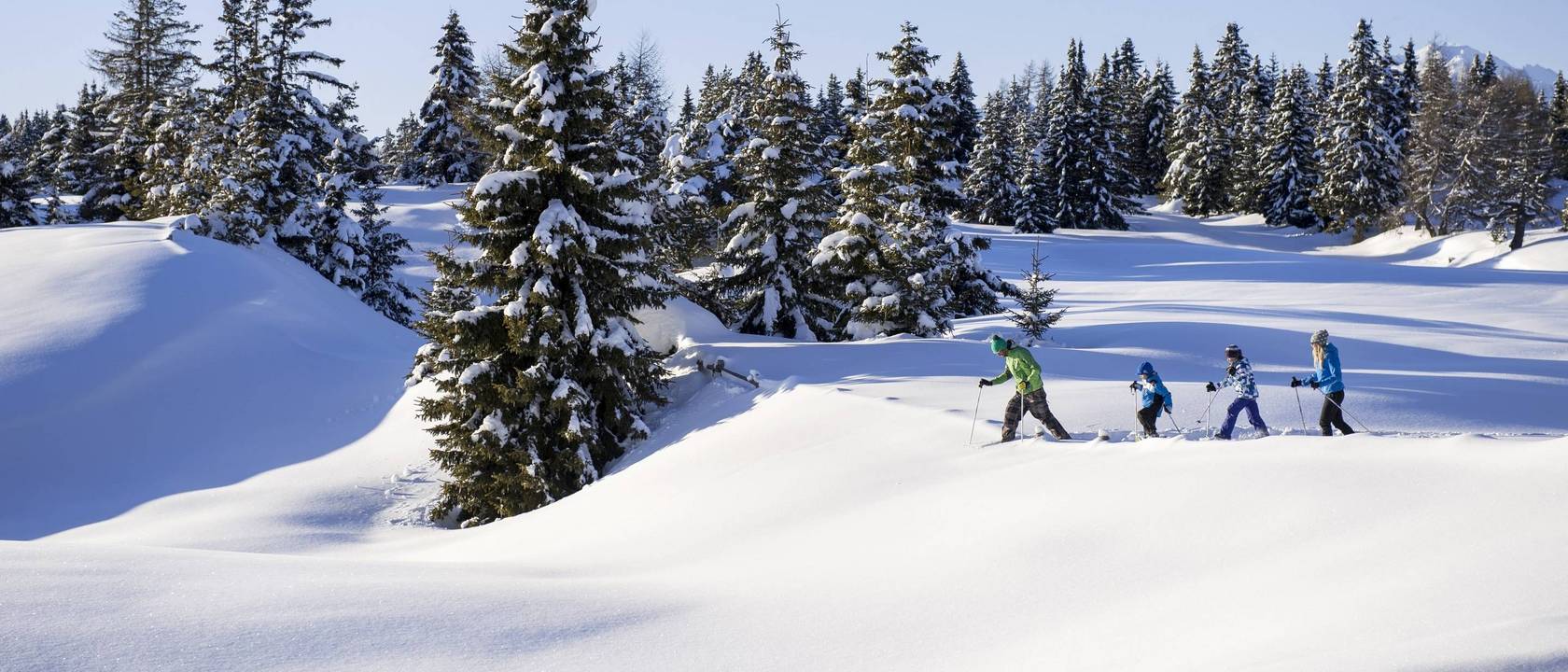 Winterwandern in Südtirol für Groß und Klein Winterwandern in Südtirol für Groß und Klein